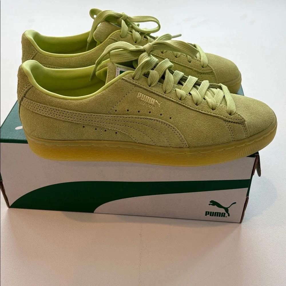 PUMA Suede Classic XXI Sneakers- NIB-Lily Pad- Size 9 - Picture 5 of 11